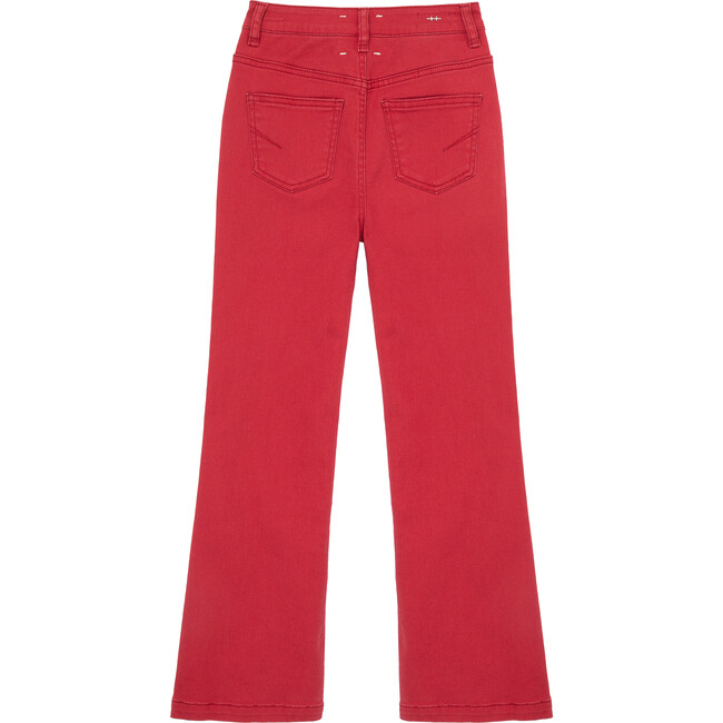Full Length Flare Pant, Red - Pants - 2
