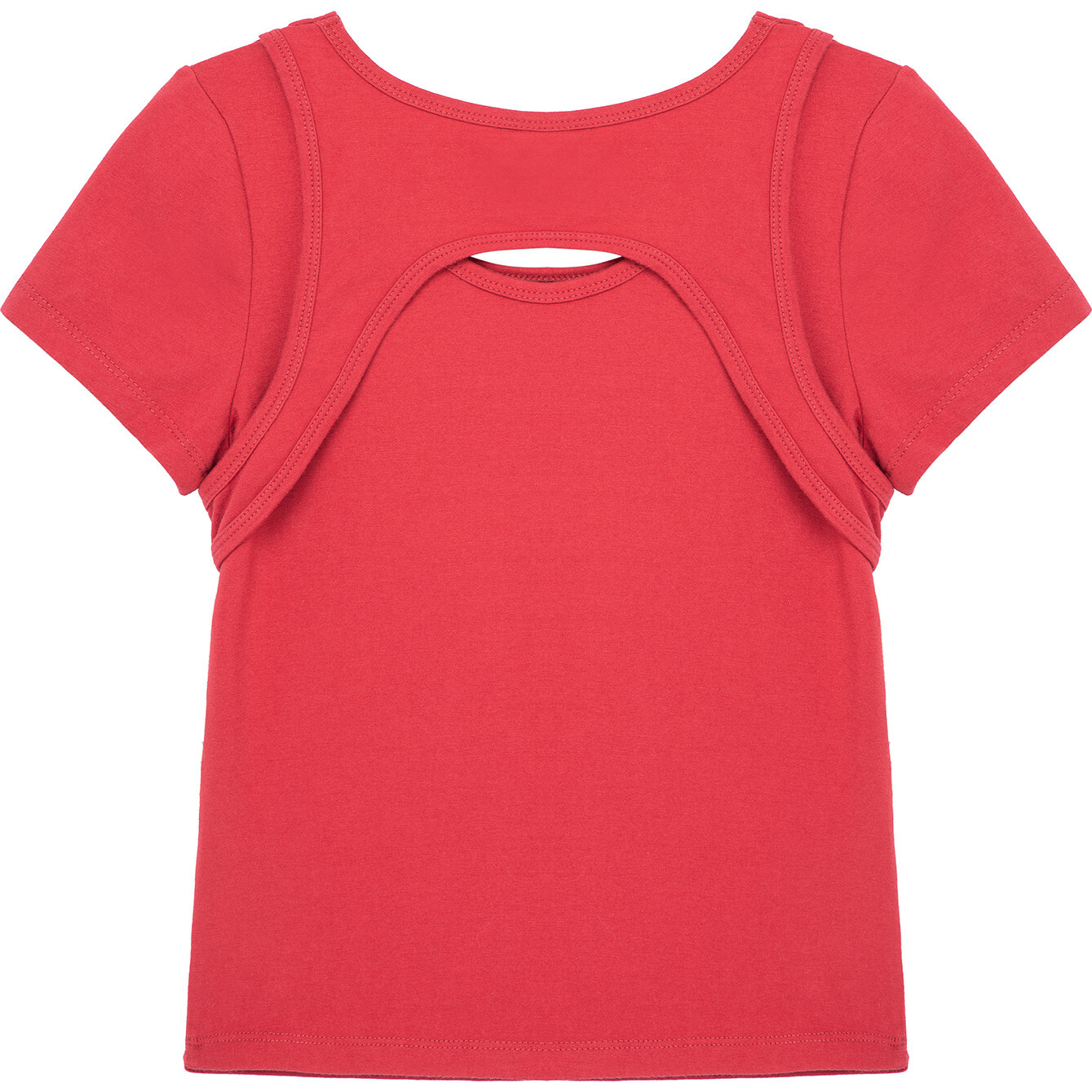 Red keyhole top on sale