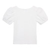 Smocked Top, White - Blouses - 2