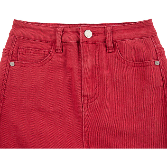 Full Length Flare Pant, Red - Pants - 3