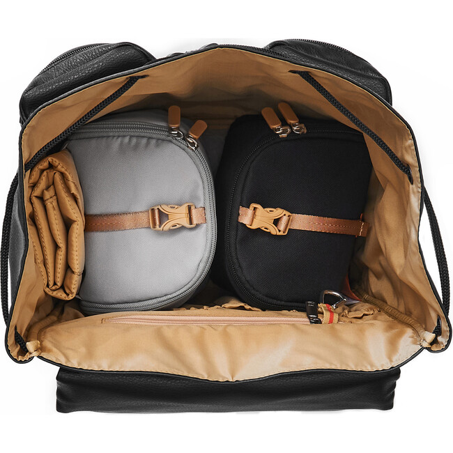 Hastings Knapsack Diaper Bag, Black - Diaper Bags - 7