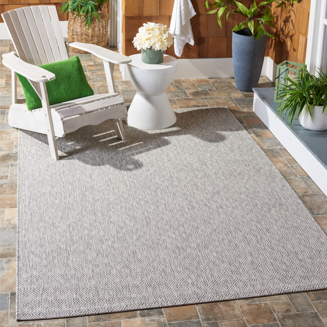 Courtyard Orion Indoor/Outdoor Rug, Grey - Rugs - 3