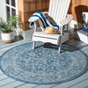 Courtyard Juniper Indoor/Outdoor Rug, Navy - Rugs - 4