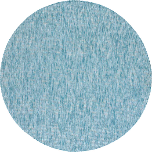 Courtyard August Indoor/Outdoor Rug, Turquoise - Rugs - 5