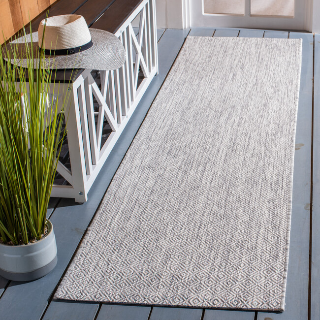 Courtyard Orion Indoor/Outdoor Rug, Grey - Rugs - 6