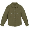 Flynn Button Down Shirt, Utility Green - Shirts - 1 - thumbnail