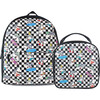 Checkered Shark Large Backpack And Lunch Bag Set, Multi - Backpacks - 1 - thumbnail