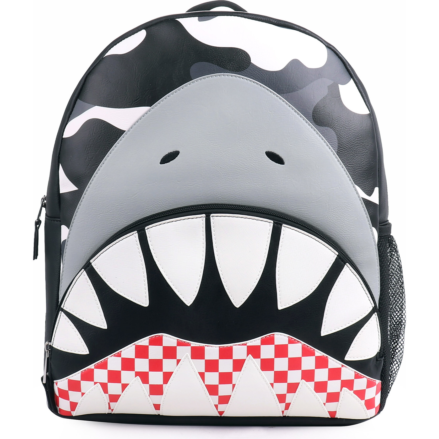 OMG Accessories Shark Checkerboard Lunch Bag