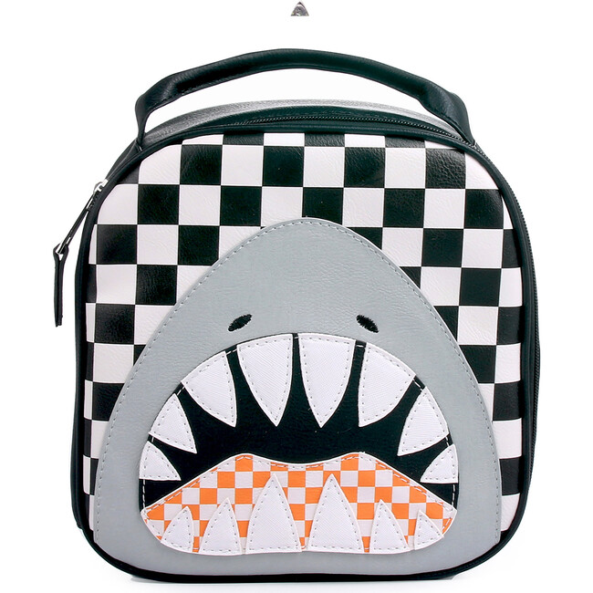 Shark Large Backpack And Lunch Bag Set, Black - Backpacks - 4