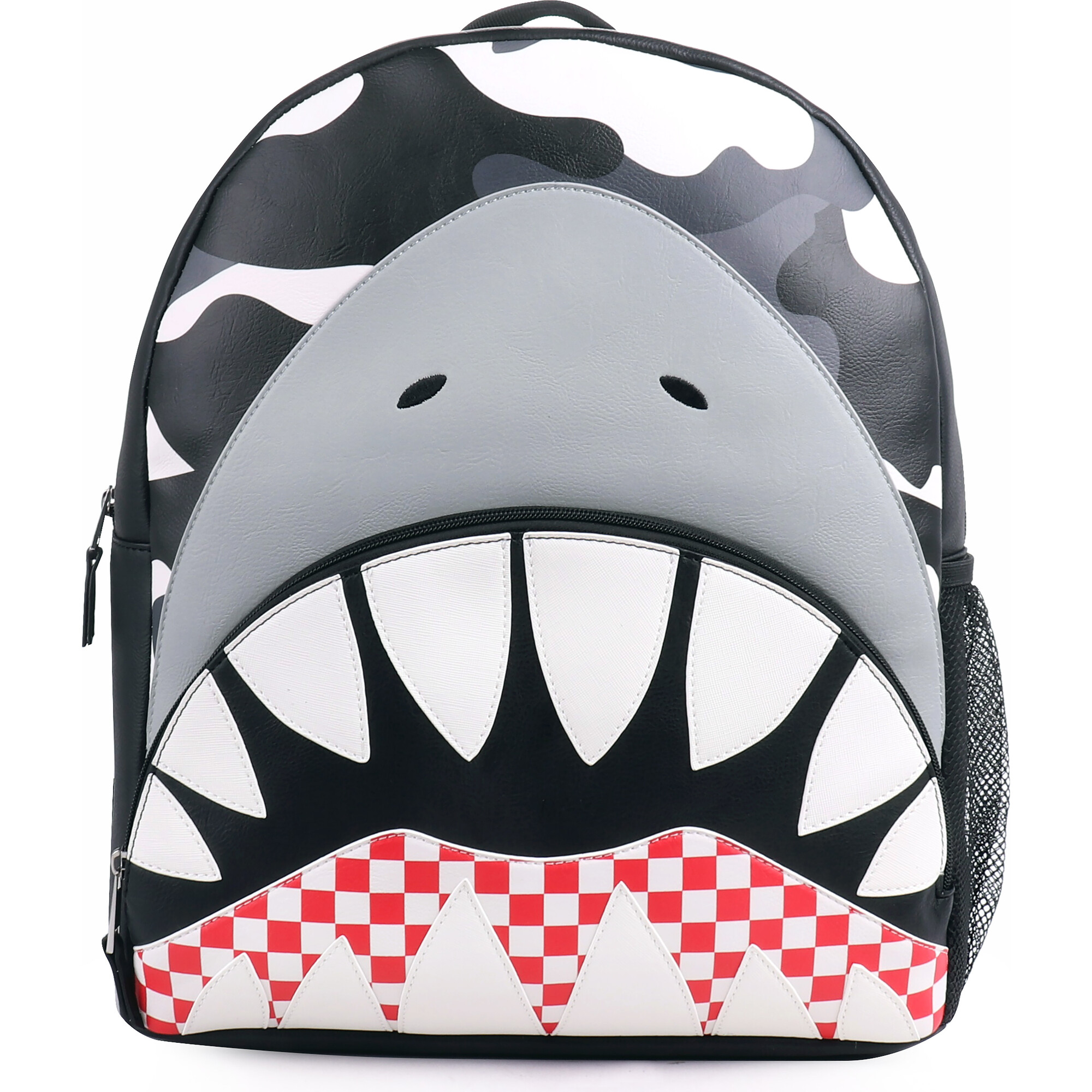 Shark Camo Print Large Backpack Black OMG Accessories Bags Maisonette