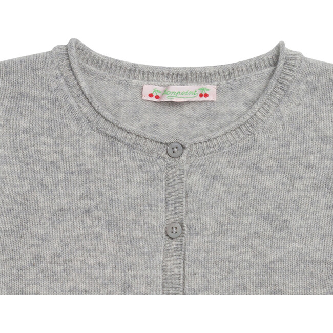Cardigan, Heathered Grey - Cardigans - 3