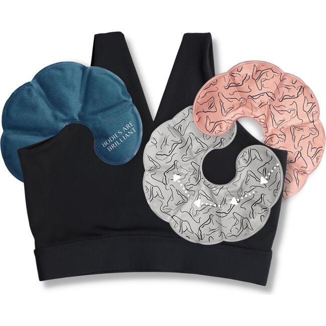 FourthWear Ice/Heat Postpartum Bralette Bundle, Black - Postpartum Care - 5
