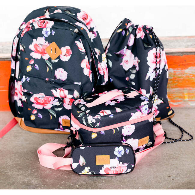 Backpack, Printed Roses - Backpacks - 2