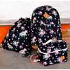 Backpack, Printed Unicorns And Flowers - Backpacks - 4