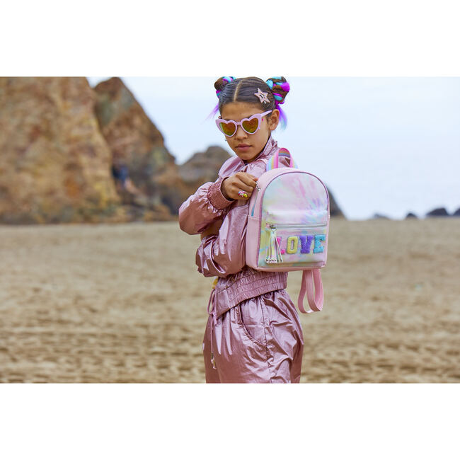 Love For Tie Dye Mini Backpack, Pink - Backpacks - 2