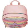 Flower Crown Miss Gwen Unicorn Ombre Glitter Large Backpack & Insulated Lunch Bag Set, Pink - Backpacks - 4