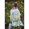 Flower Crown Miss Gwen Unicorn Perforated Large Backpack & Insulated Lunch Bag Set, Lavender - Backpacks - 4