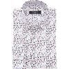 Pebble Print Dress Shirt, White - Shirts - 1 - thumbnail