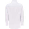 Solid Dress Shirt, White - Shirts - 3