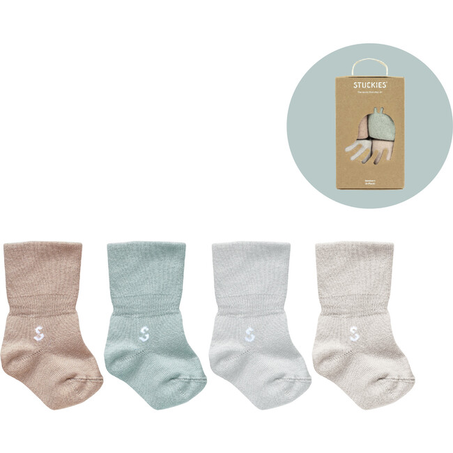 4-Pack Newborn Socks, Tides