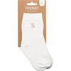 Cotton Socks, White - Socks - 1 - thumbnail