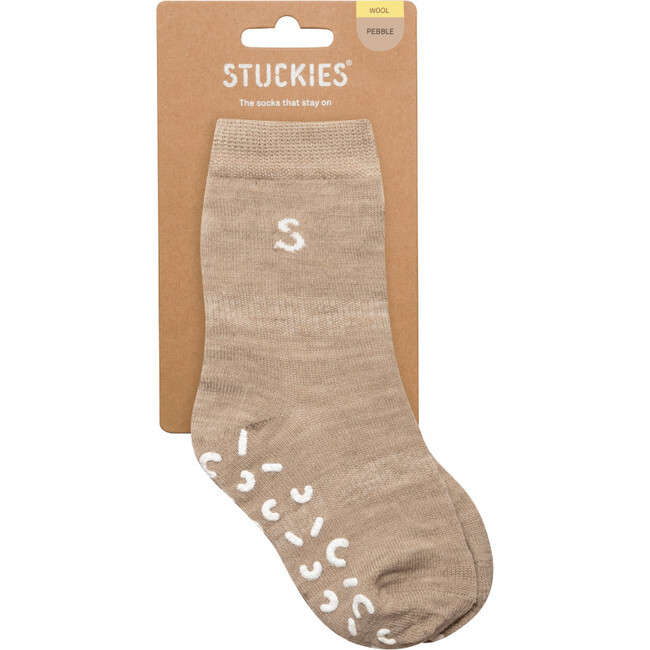 Wool Socks, Pebble - Socks - 1