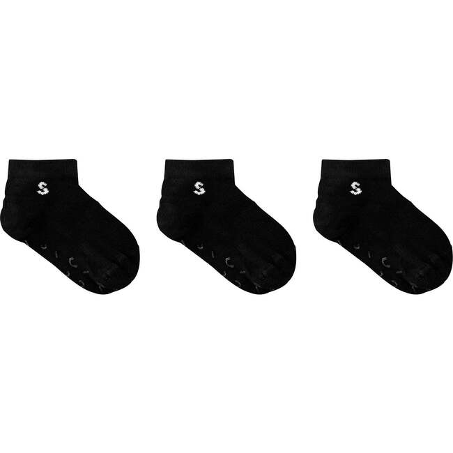 3-Pack Sneaker Socks, Black