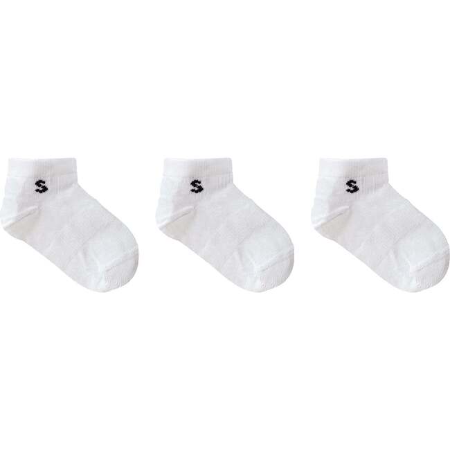 3-Pack Sneaker Socks, White - Socks - 5