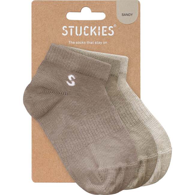 3-Pack Sneaker Socks, Sandy - Socks - 4