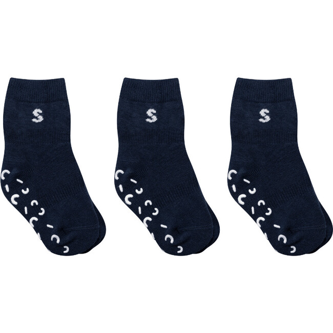 3-Pack Cotton Socks, Moon - Socks - 1