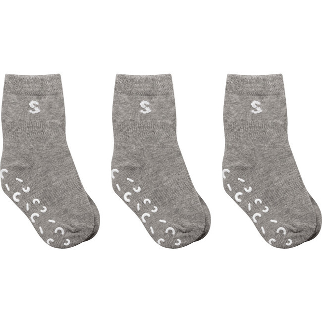 3-Pack Cotton Socks, Fossil - Socks - 1