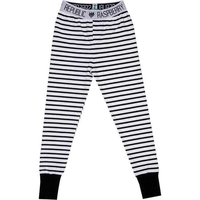 Light Pants Black Stripes, Black