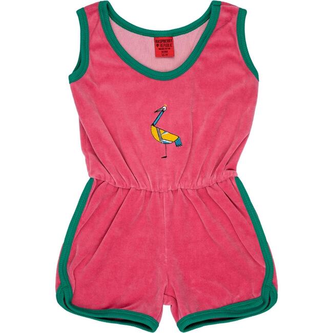 Velour Jumpsuit Crane Lake, Pink - Onesies - 1