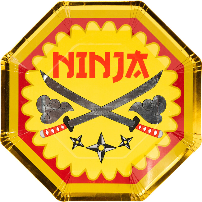 Ninja Dinner Plates, Gold