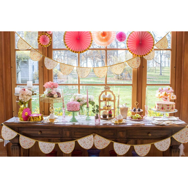 Tea Party Garland, Flowers Pattern - Garlands - 2