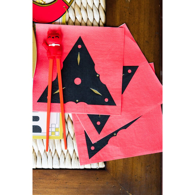 Ninja Dinner Napkins , Red - Tableware - 3