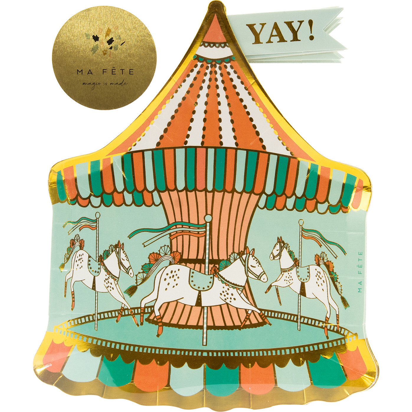 Fun Fair Carousel Plates, Multi - Tableware - 1