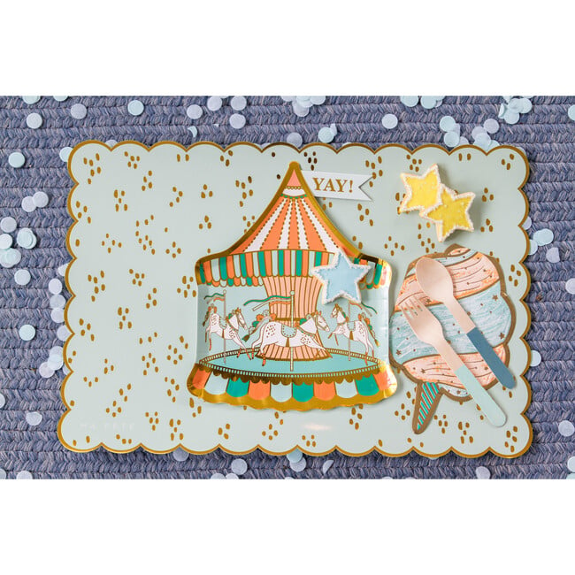 Fun Fair Placemat, Blue, & Green - Tableware - 4