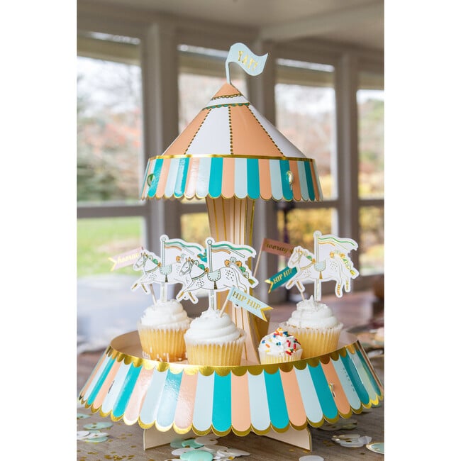 Fun Fair Carousel Cupcake Stand - Party - 3