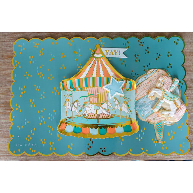 Fun Fair Placemat, Blue, & Green - Tableware - 5