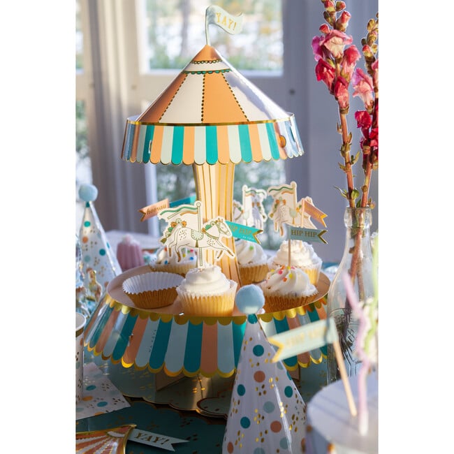 Fun Fair Carousel Cupcake Stand - Party - 4