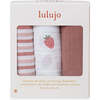 Receiving Blanket, Strawberries (Pack of 3) - Blankets - 5