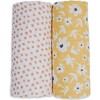 Cotton Muslin Swaddles, Wildflowers/Dots (Pack of 2) - Swaddles - 1 - thumbnail