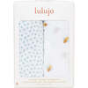 Cotton Muslin Swaddles, Bees/Blye Dots (Pack of 2) - Swaddles - 6 - thumbnail