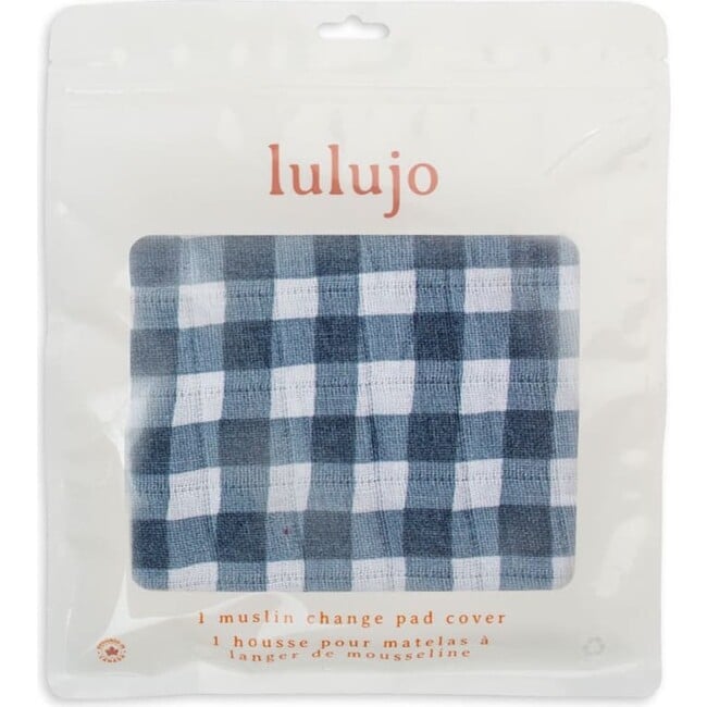 Change Pad, Navy Gingham - Changing Pads - 3