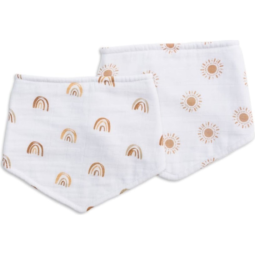 Bandana Bib,Rainbow/Suns (Pack of 2) - Bibs - 1