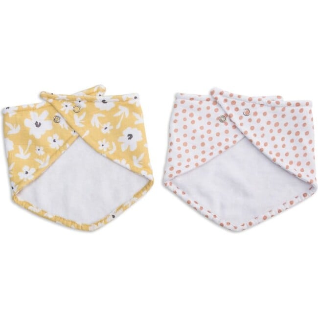 Bandana Bib, Wildflowers/Dots (Pack of 2) - Bibs - 6