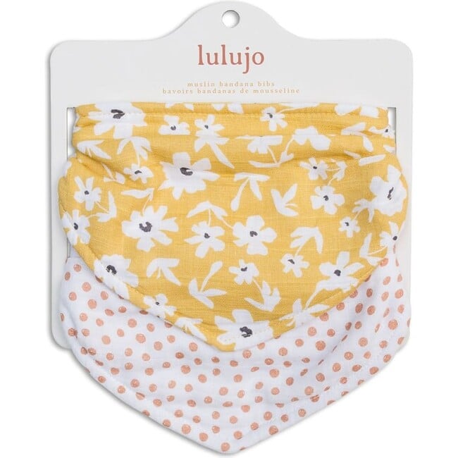 Bandana Bib, Wildflowers/Dots (Pack of 2) - Bibs - 3