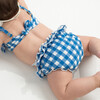 Blue Gingham Mini Cabana Set - Two Pieces - 3