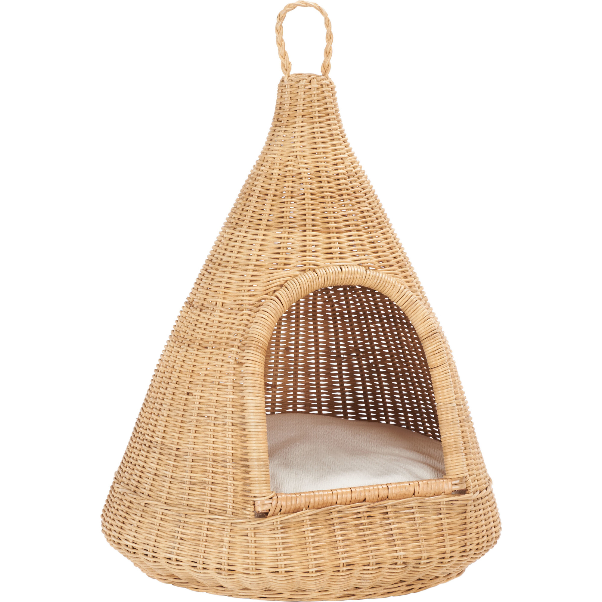 Tifa Cat Bed with Cushion, Honey - Pet Beds - 1